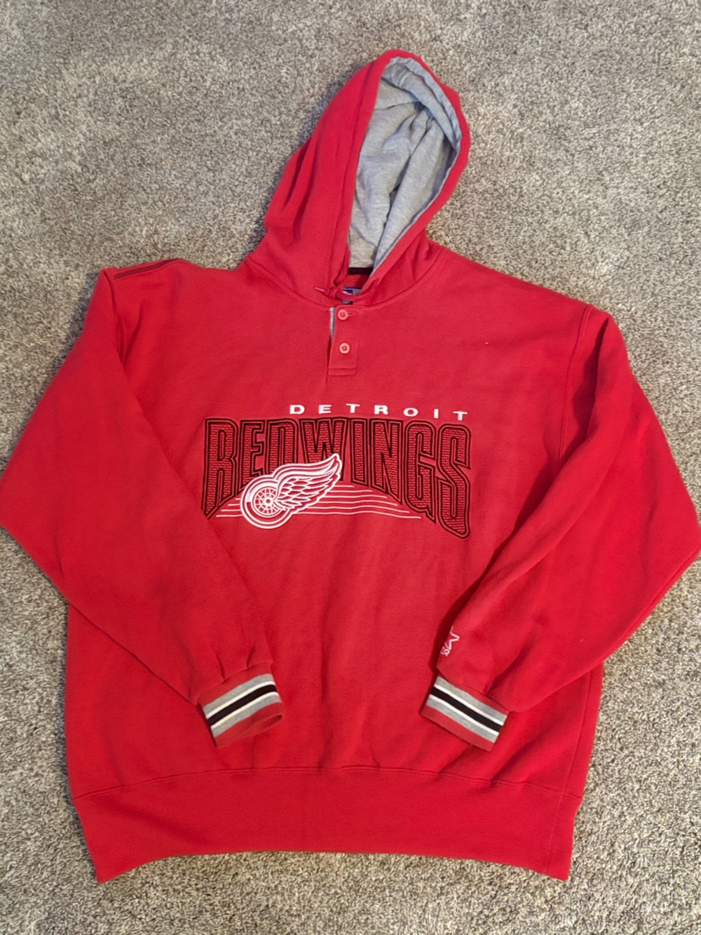Vintage 90s Starter Detroit Red Wings Large Hoodie